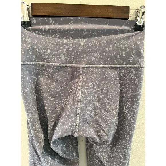 LULULEMON Wunder Under High Rise Crop 25" Tights Asphalt Grey Size 4 - Picture 4 of 5